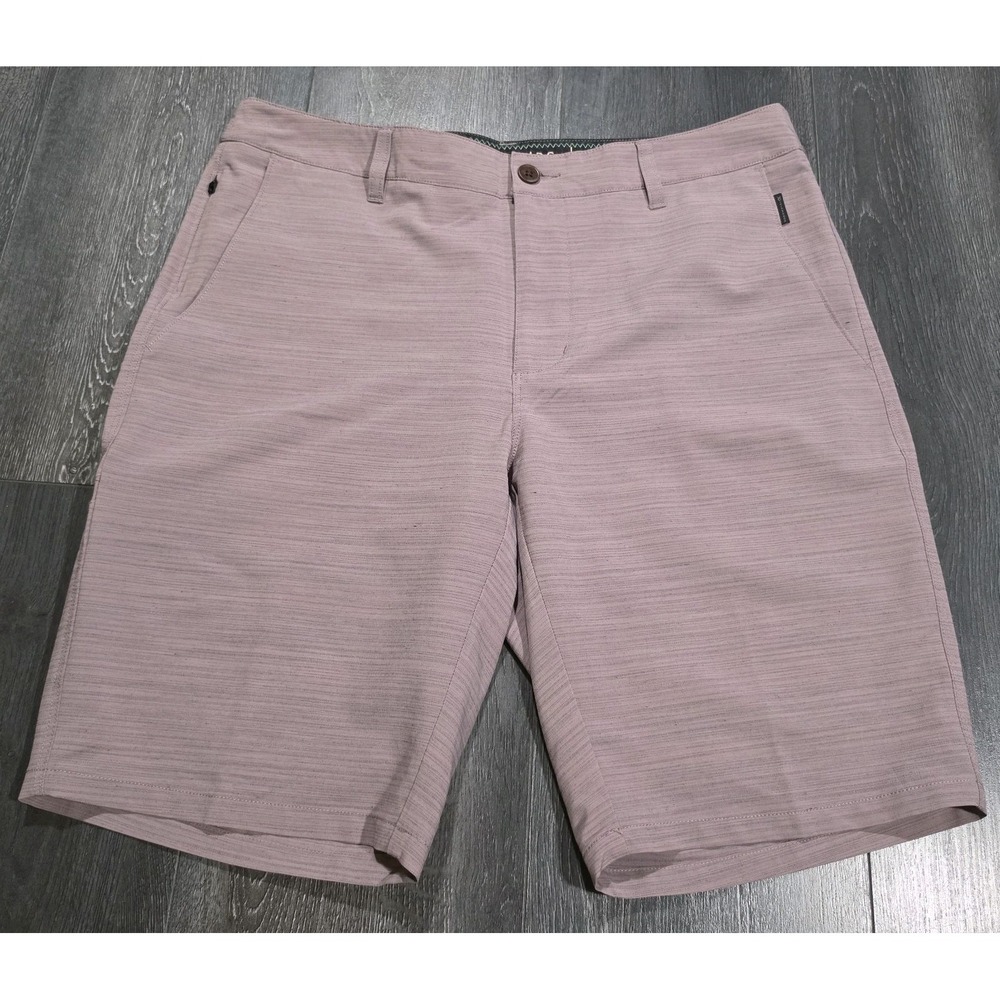 7 Diamonds Kinetic Performance Short Men 34 Plum Stretch 10" Golf Preppy Wicking